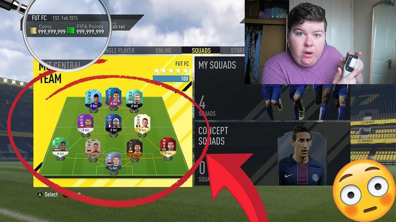 FIFA 17 CHEAT CODES?!!? 😱 😵🎮  (FIFA 17 ULTIMATE TEAM XBOX AND PS4)