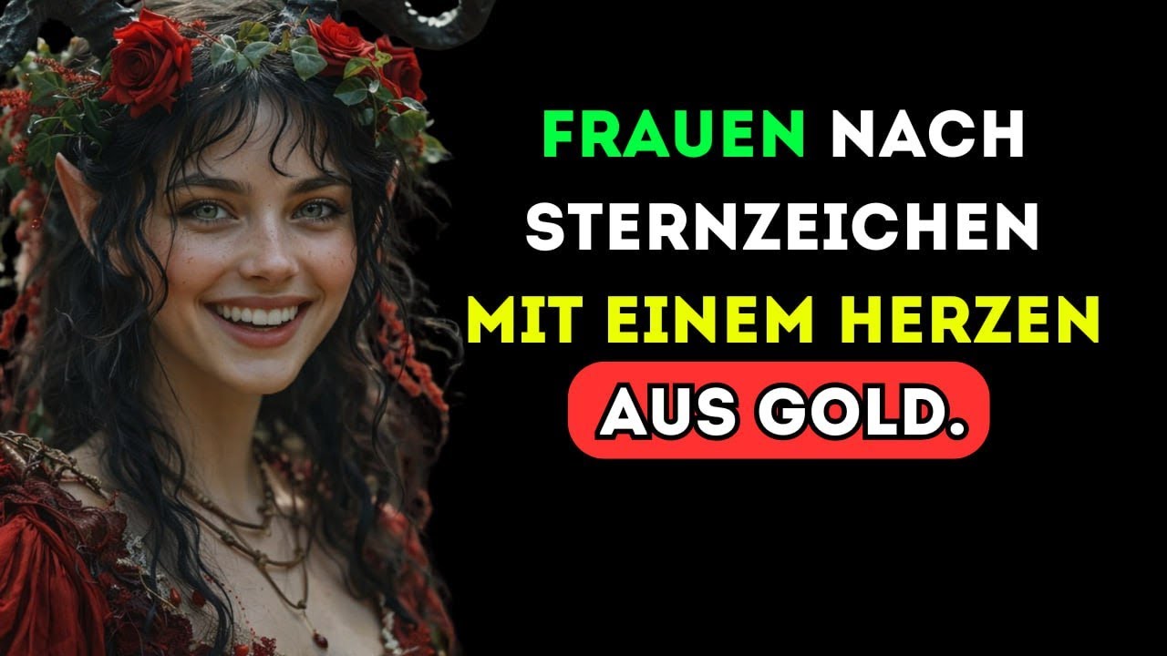 Frauen nach Sternzeichen mit einem Herzen aus Gold.