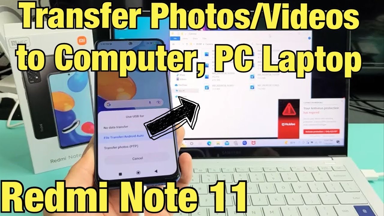 Redmi Note 11: как перенести фотографии и видео на компьютер, ПК, ноутбук через кабель (ОС Windows)