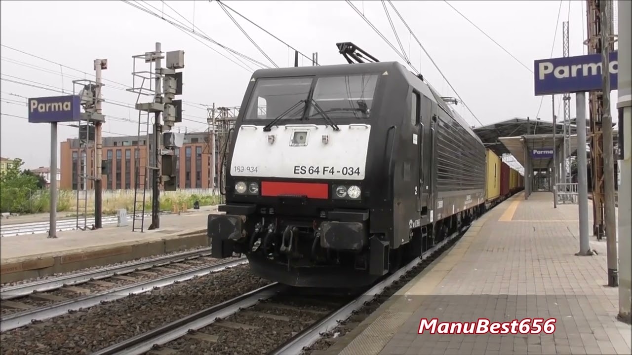 TRENI MERCI IN TRANSITO DI TUTTI I TIPI ALLA STAZIONE DI PARMA!