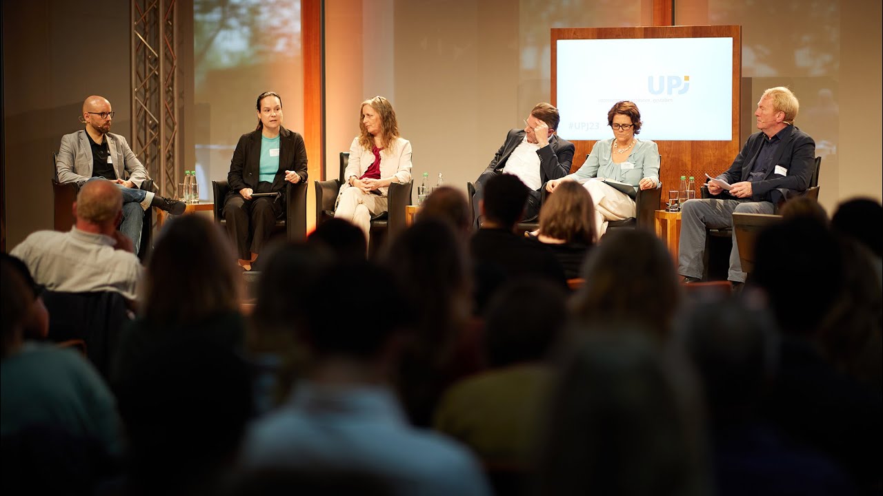 #UPJ23: Podiumsdiskussion „Gerechter Wandel – Aber wie?“