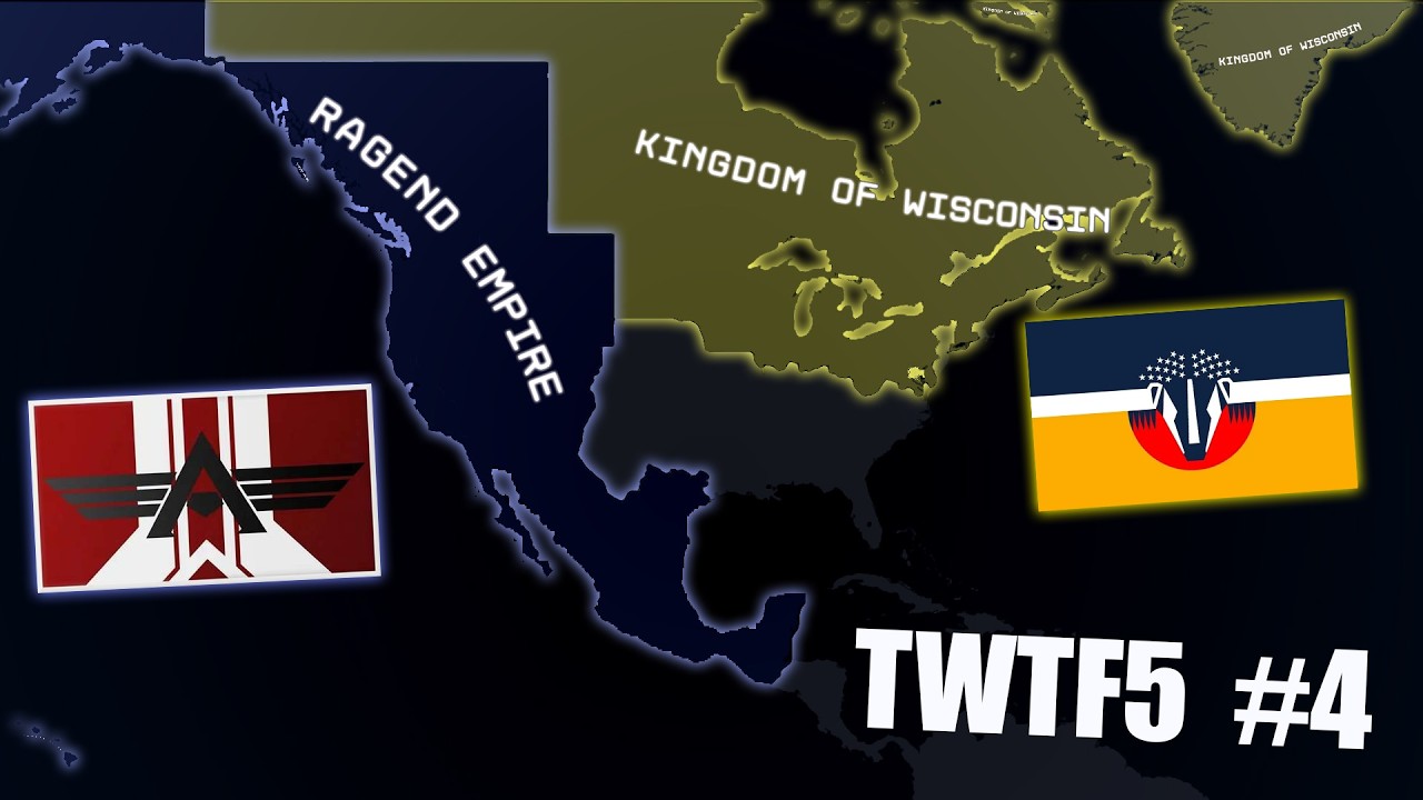 Ragend Empire Vs Kingdom of Wisconsin TWTF5 #4 / HOI4 Timelapse
