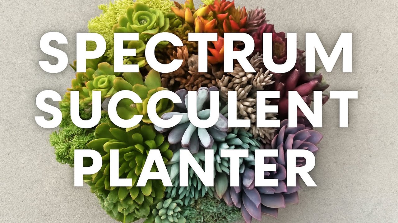 Color Wheel Succulent Arrangement | Step-by-Step DIY