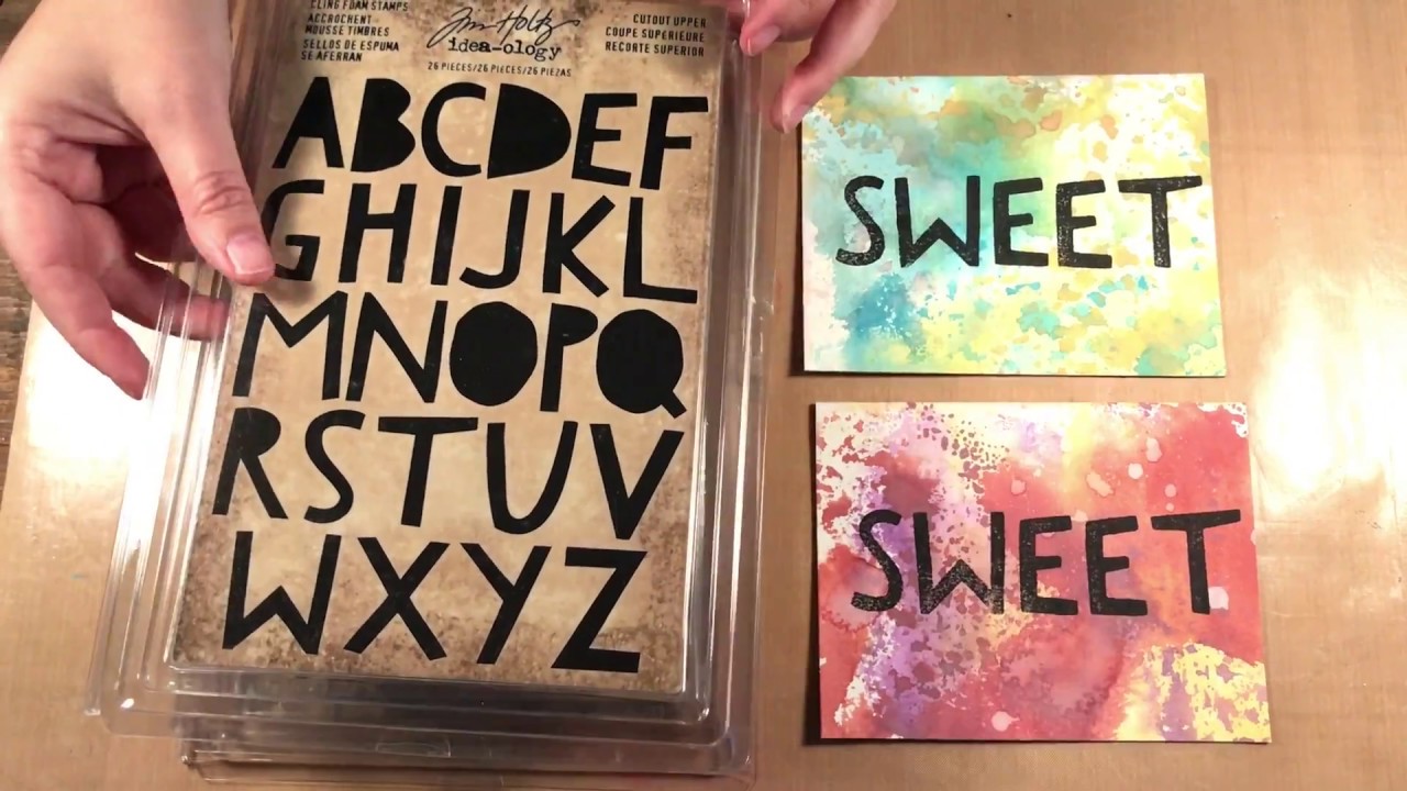 Tim Holtz Foam Alphabet Stamps