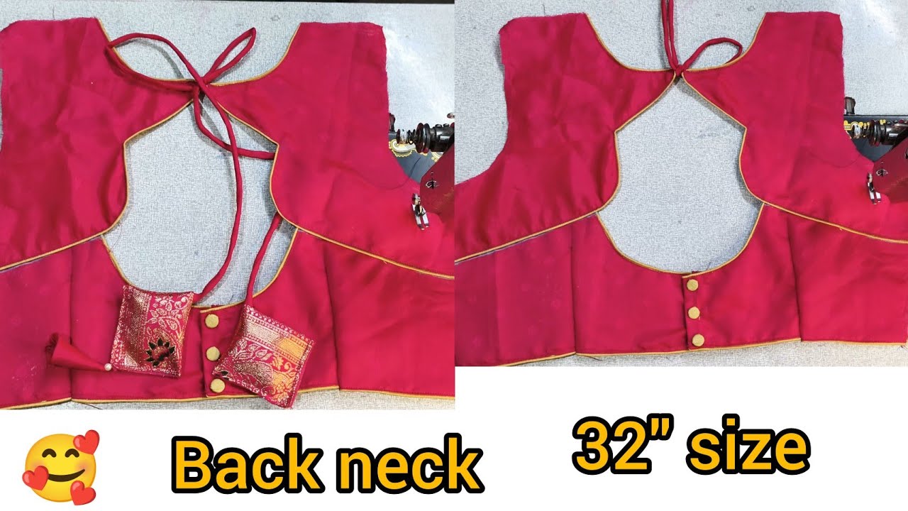 Latest Blouse Back Designs ||Blouse Ka Design|| Cutting And Stitching Back Neck Blouse Design..