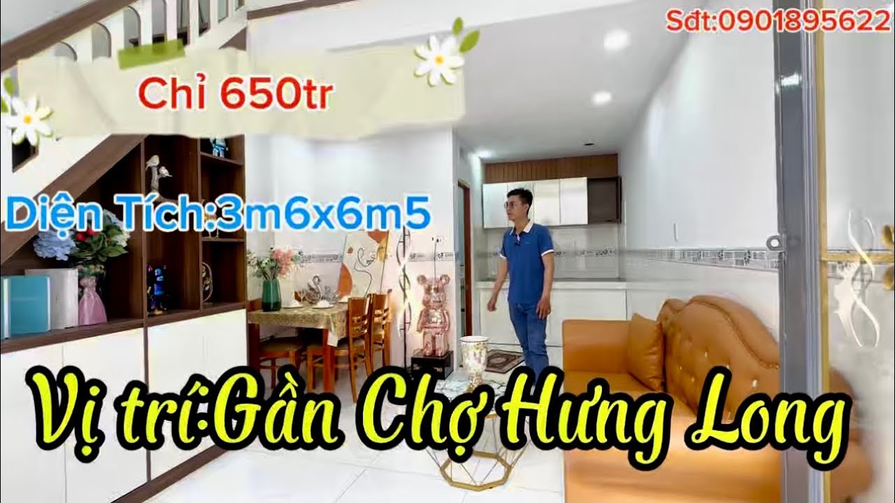 Nhà Đẹp Giá Rẻ✅Gần Chợ Hưng Long👍Gần Khu Công Nghiệp👌Khu Đông Dân Cư.Pháp Lý Minh Bạch.