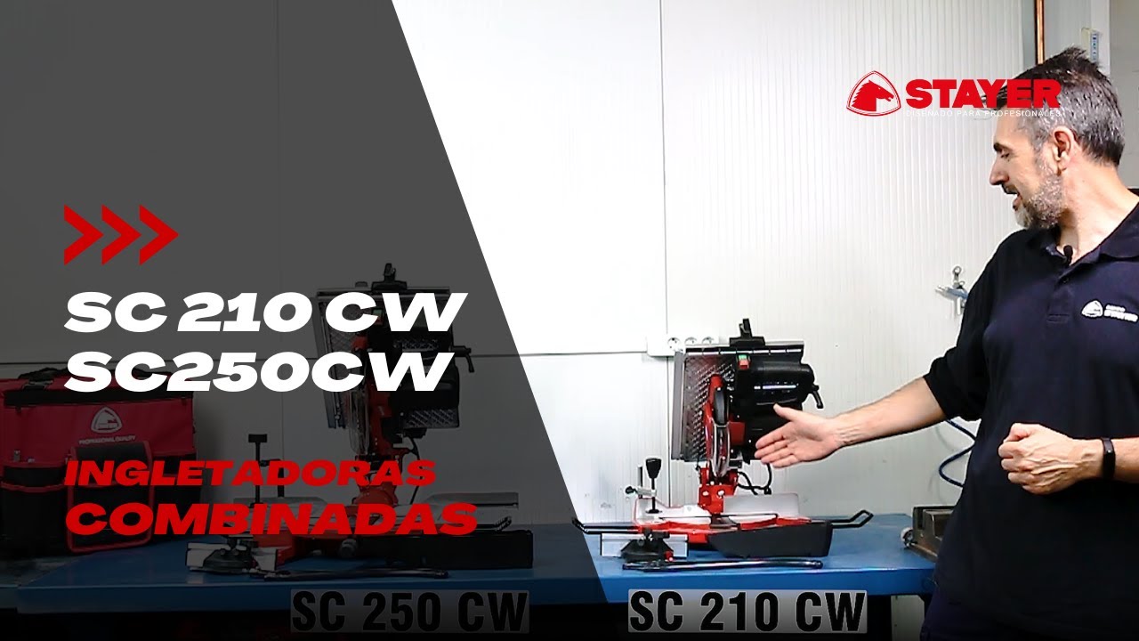 Cómo usar las ingletadoras con mesa superior SC 210 CW y SC 250 CW Stayer