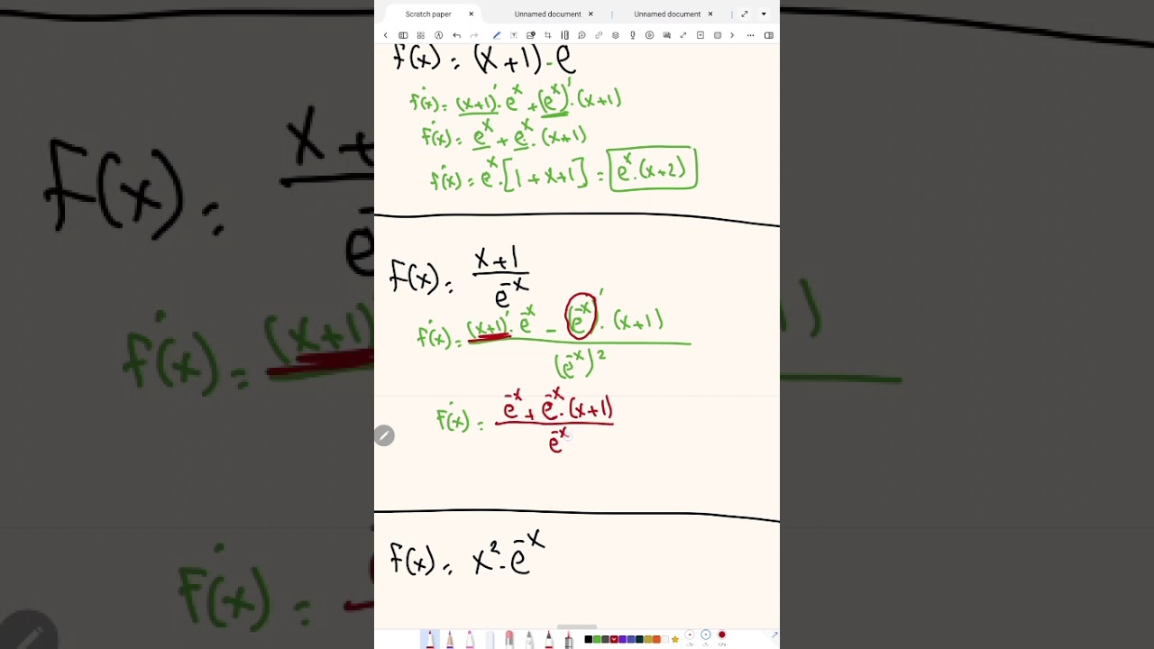 الفيديو الثاني من كورس التابع الأسي (( اشتقاق))