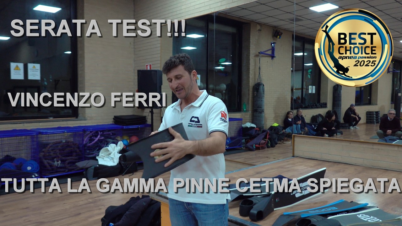 Il Campione Vincenzo Ferri presenta e spiega l'intera gamma di pinne Cetma Composites