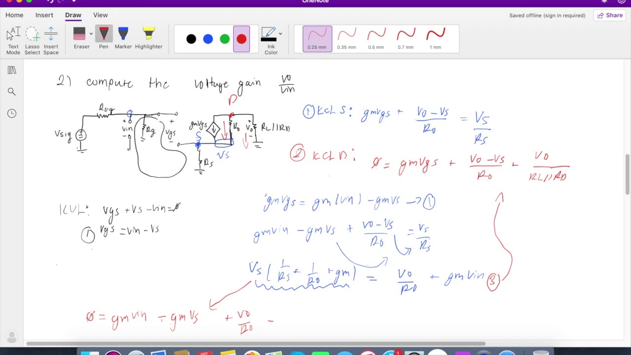 Small Signal/AC analysis of Common Source M.O.S.F.E.T.