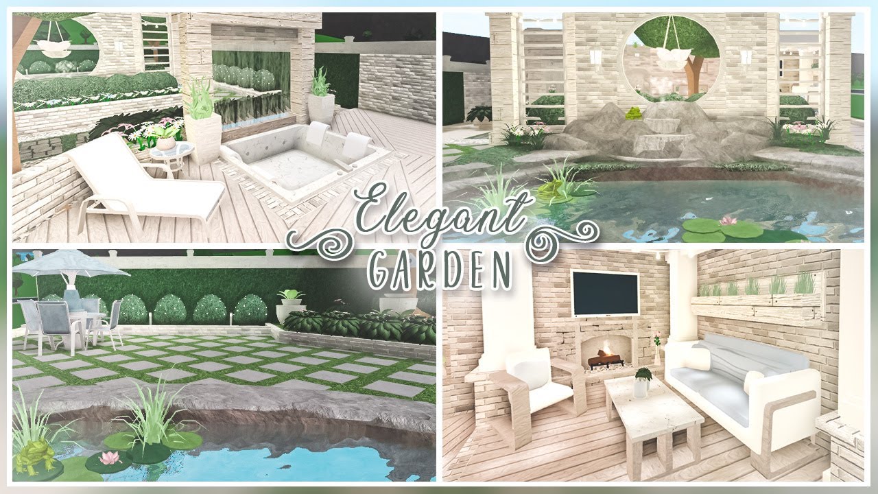 Bloxburg | Backyard Ideas pt.2 | Elegant Garden