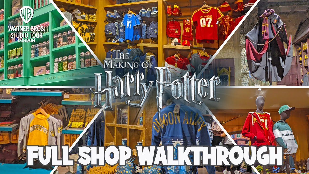 Harry Potter Store at Warner Bros. Studio Tour London Walkthrough (July 2022) [4K]