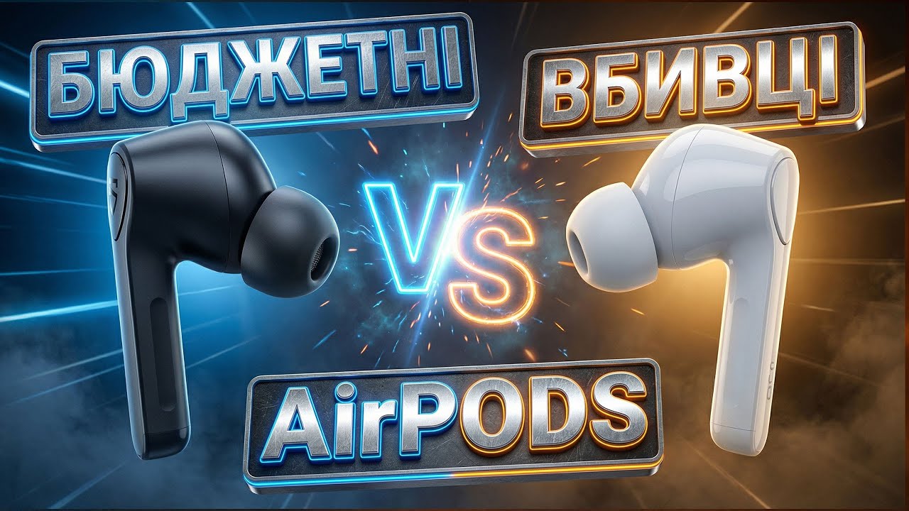 🎧Топ-5 бюджетних «вбивць AirPods» 2025 — найдоступніші бездротові навушники, які реально варто брати