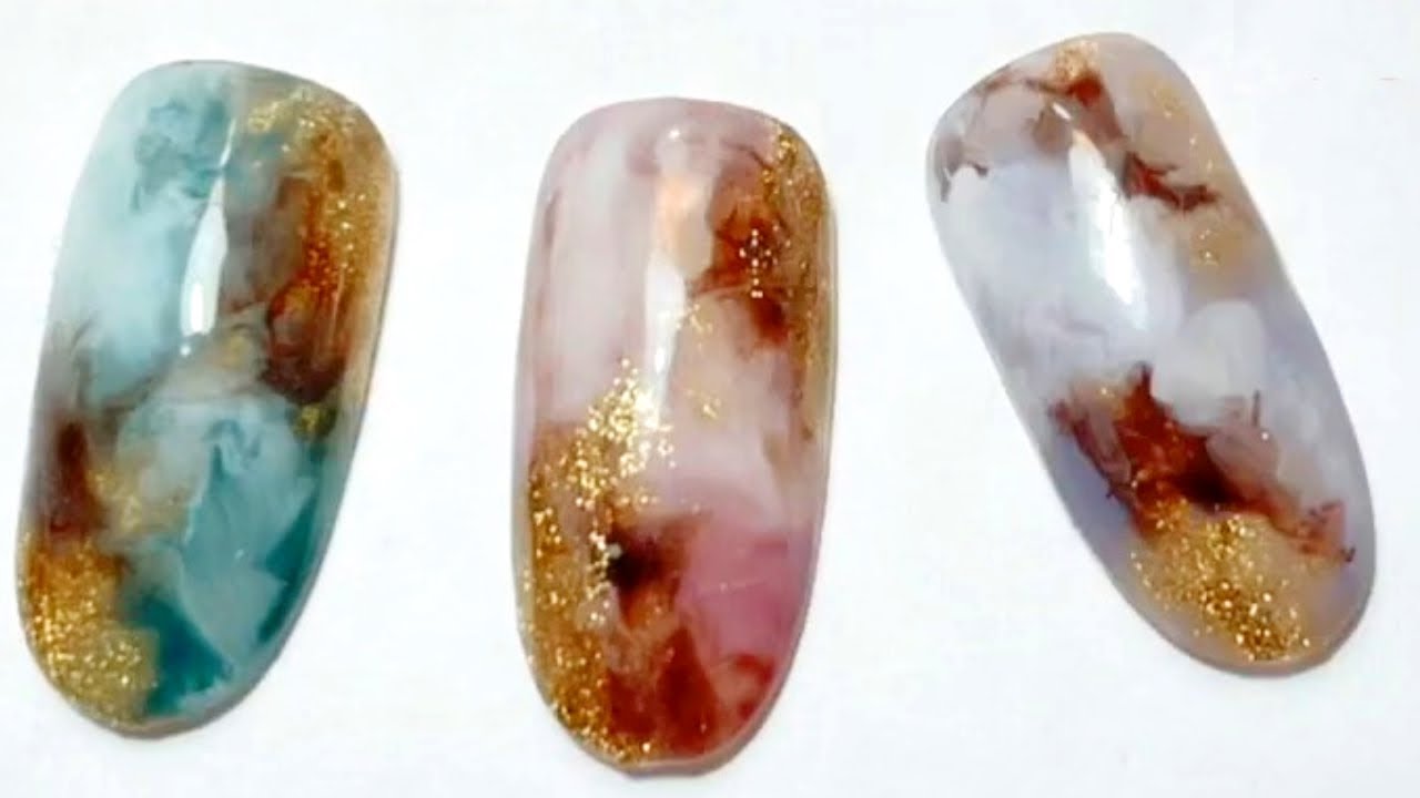 Simple, Elegant & Nuance Nail Art | Nuance Nails | Nuance Nail Designs | Marble Nuance Nail Art