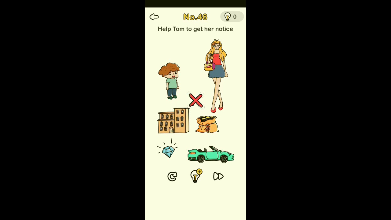 Brain out level 46 Help tom to get her notice Walkthrough Solution