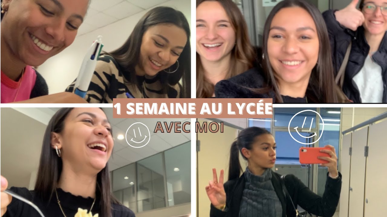 UNE SEMAINE AVEC MOI AU LYCÉE :)