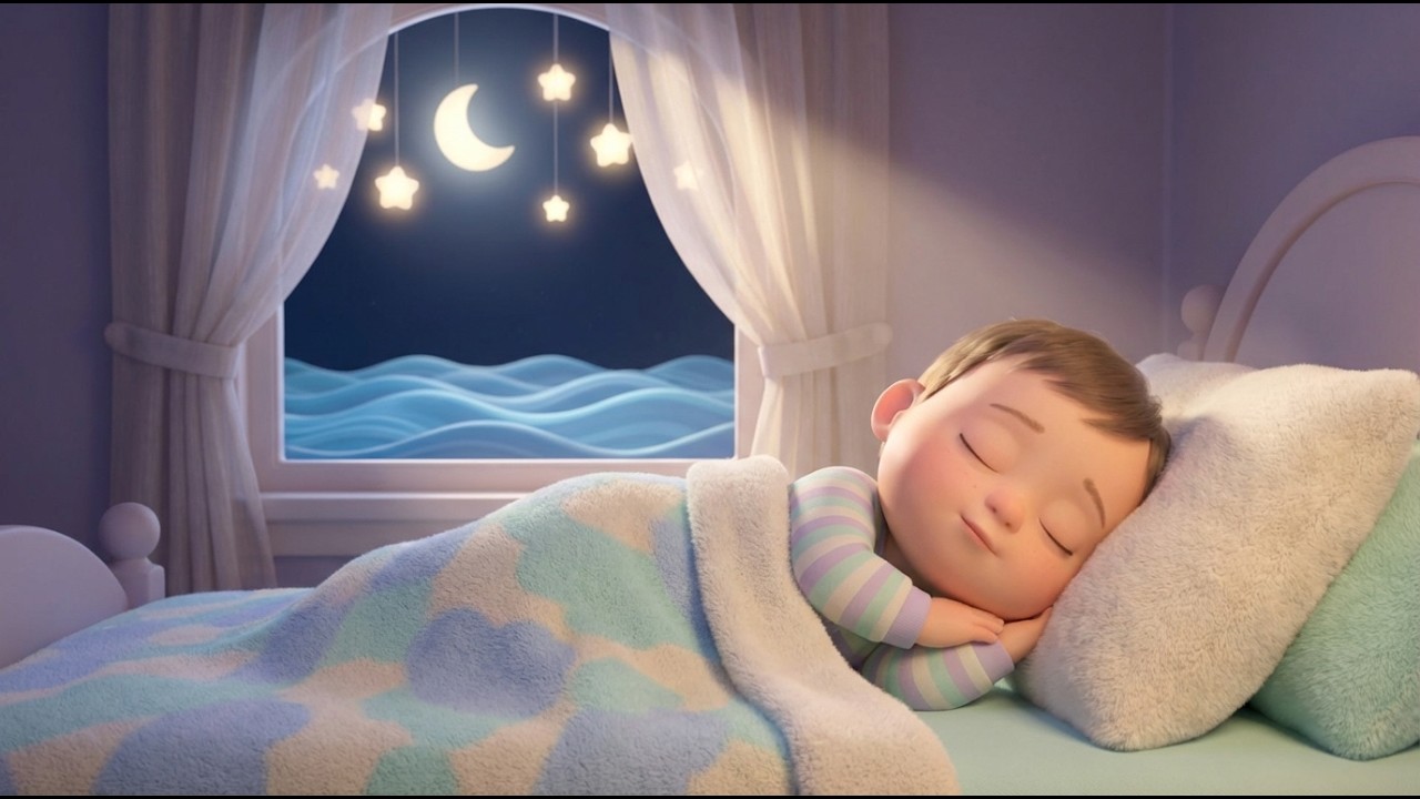 Baby Lullaby to Go to Sleep 🌊 Calm Ocean Bedtime Poem | Nursery Rhymes for Sleep