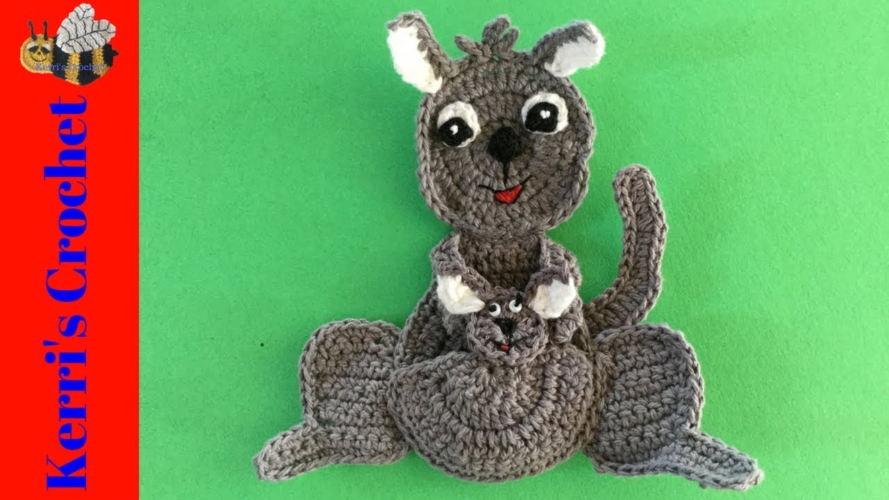 Crochet Kangaroo Tutorial - Crochet Applique Tutorial