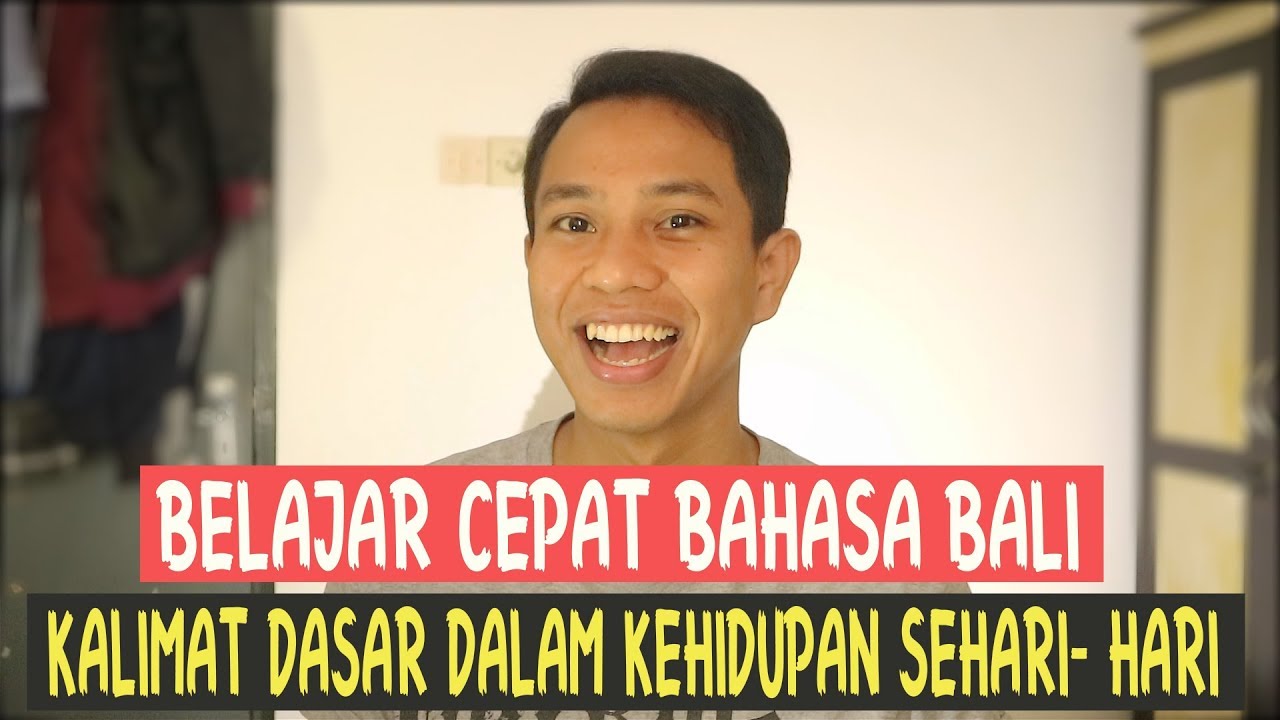 Kalimat Bahasa Bali di Kehidupan Sehari-Hari