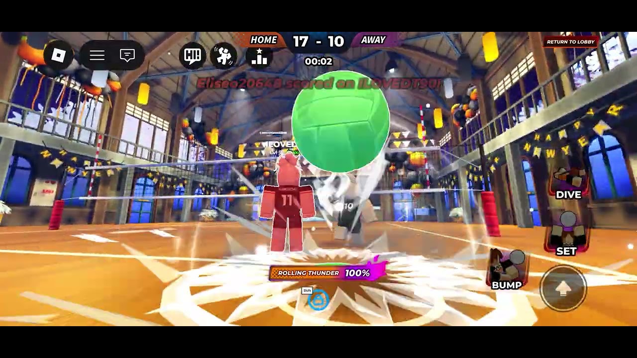 Played voleyboll legends with my friends (girls vs boys)
