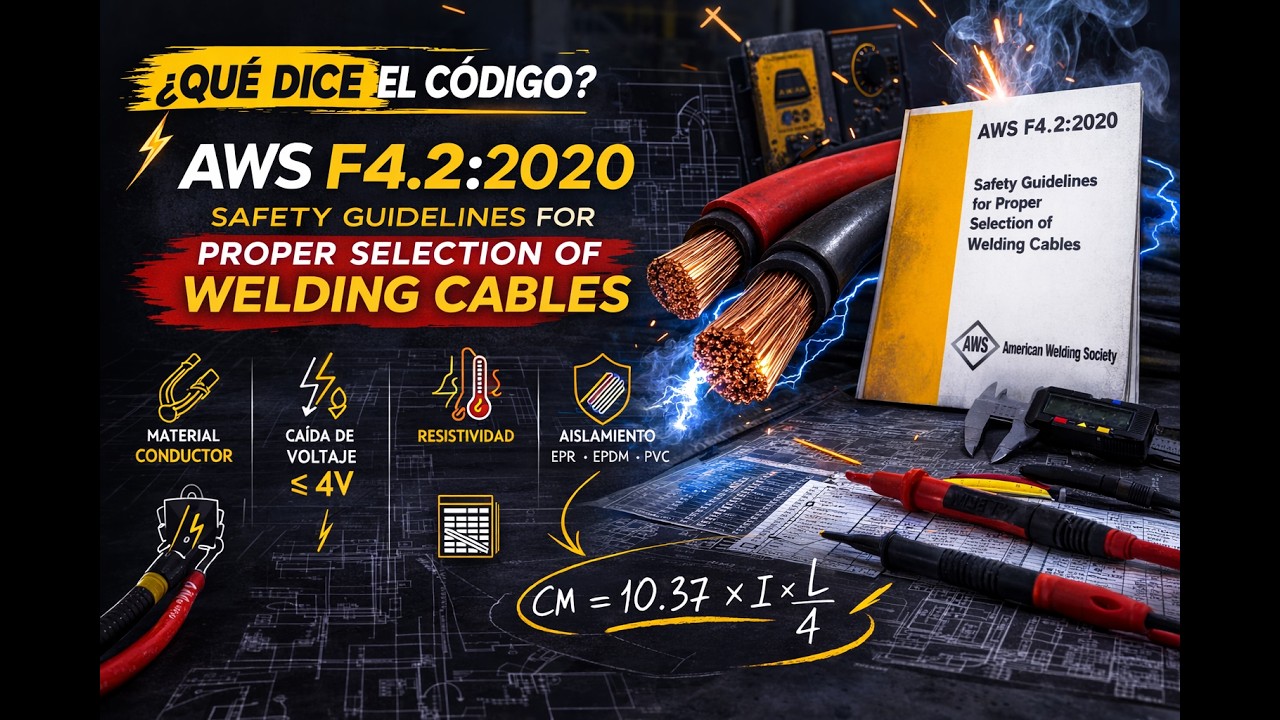 AWS F4.2:2020 Explicado | Cómo Seleccionar Correctamente Cables de Soldadura |Evita Caída de Voltaje