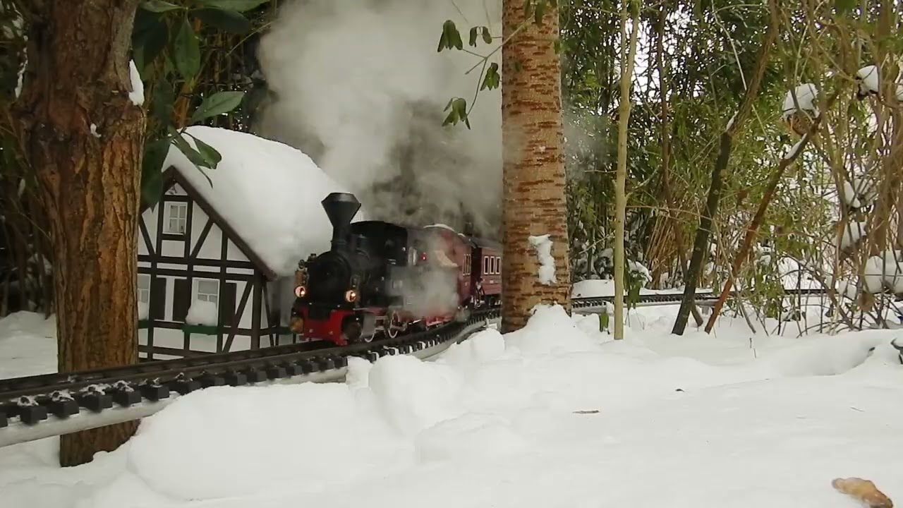 Eine entspannte Winterfahrt mit der Feldmarkbahn