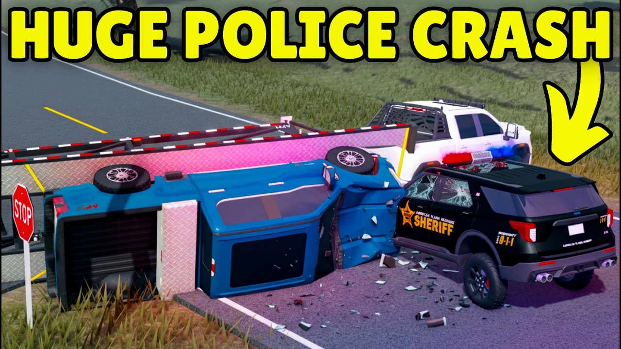 I Saved This MASSIVE Police Crash in APM | Roblox American Plains Mudding