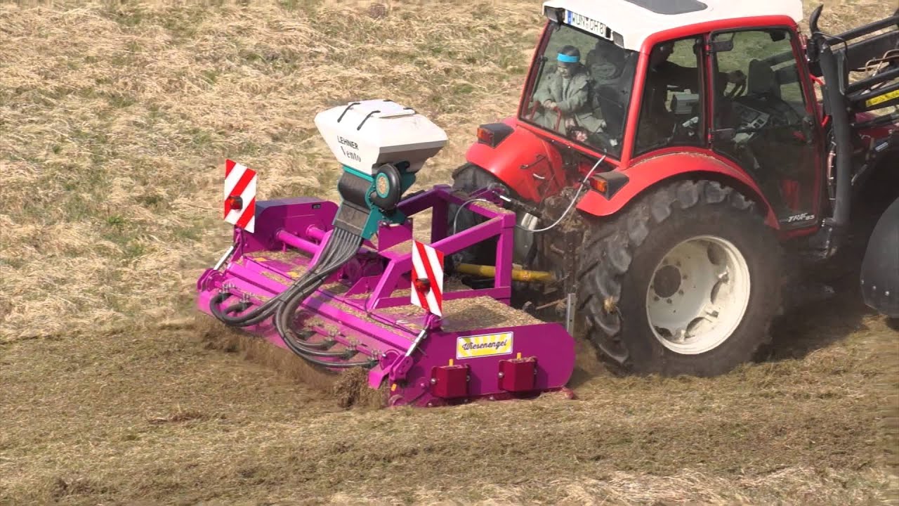 Fr&uuml;hjahrsmulchsaat auf einschnittiger Wiese