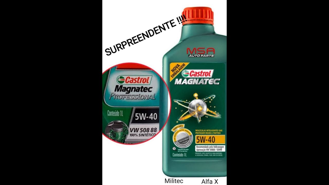 Castrol Magnatec Exclui Militec, Alfa X e Outros