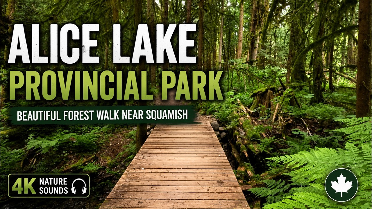 Alice Lake Provincial Park Old-Growth Forest Walk 🌲 | Beautiful Nature Trail Near Squamish, BC (4K)