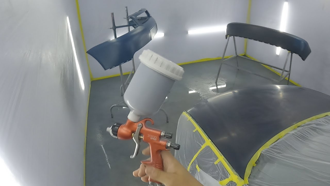 Pintura de um audi A3 como se fosse voce pintando um carro com a visão da camera na cabeça