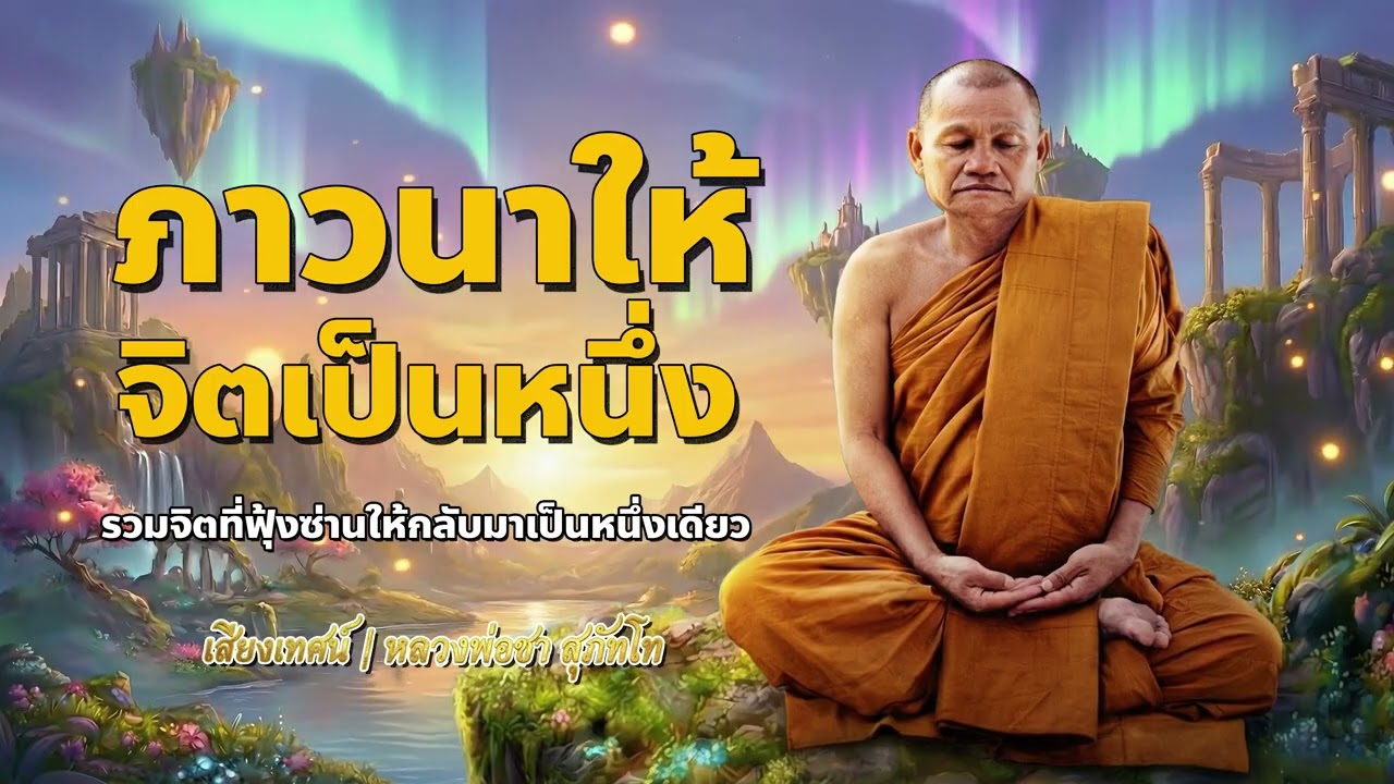 ภาสนาให้จิตเป็นหนึ่ง: รวมจิตที่ฟุ้งซ่านให้กลับมาเป็นหนึ่งเดียว | หลวงพ่อชา สุภัทโท
