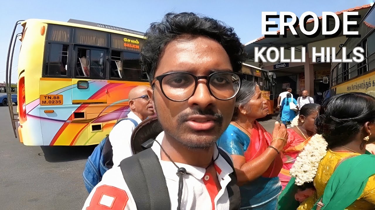 Thrilling Bus Journey to Kolli Hills via 72 Hairpin Bends | Tulu Travel Vlog from Erode to Semmedu