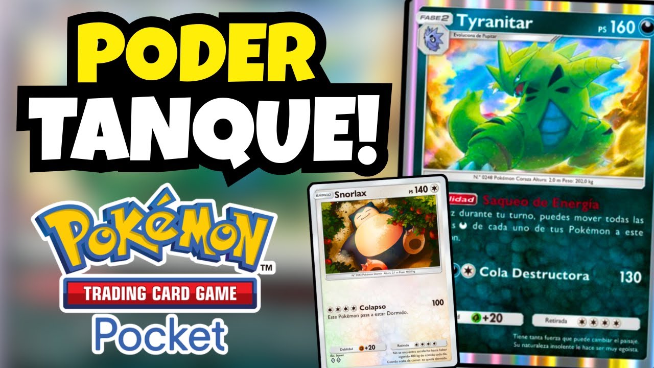 Tyranitar y Snorlax: El dúo tanque que arrasa | Pokémon TCG Pocket