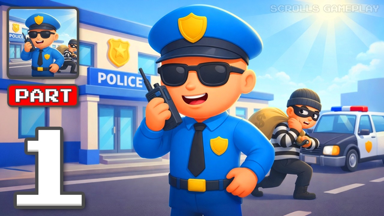 Police Station Idle - Gameplay Walkthrough Part 1 - Build The Law Empire (iOS, Android)