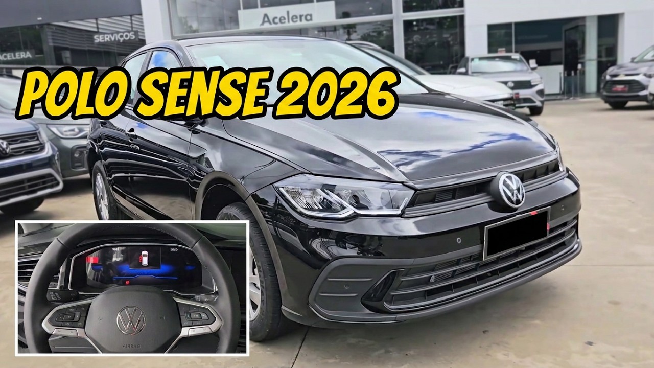 NOVO POLO SENSE 2026 TURBO AT  A MELHOR COMPRA PCD!