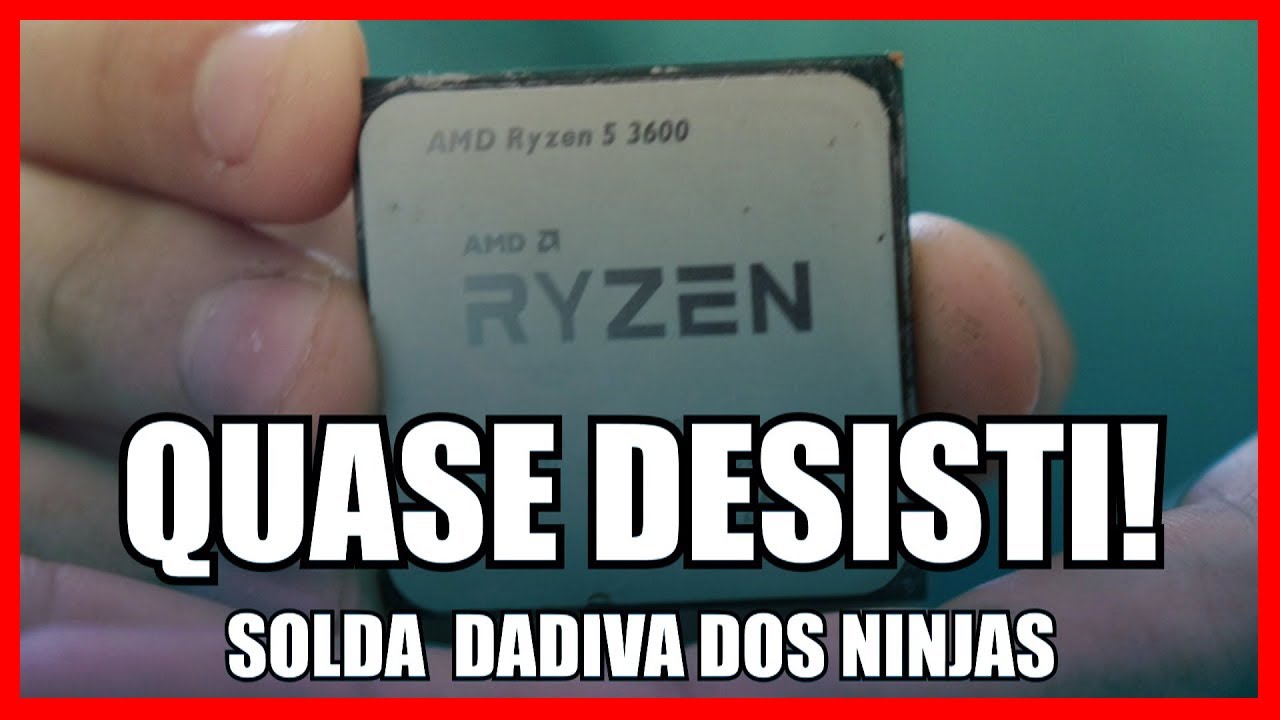 Ryzen 5 3600 FALTANDO PINOS! - Consertando processador de um inscrito