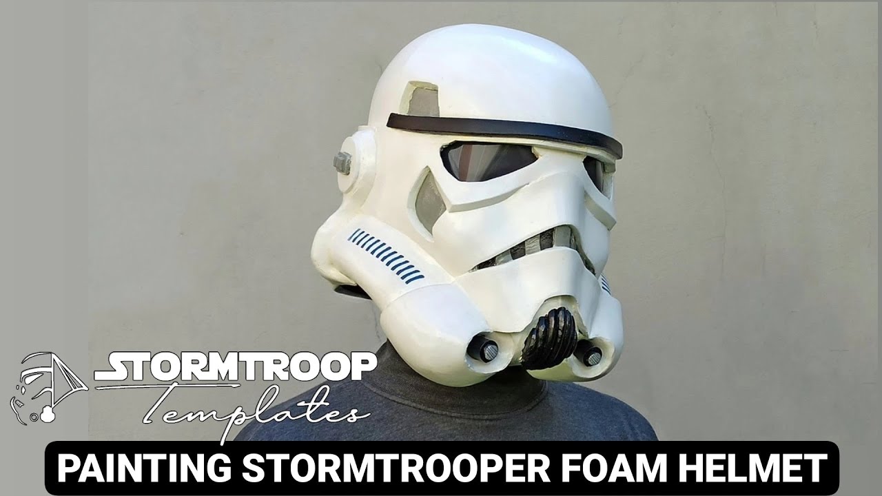 Stormtrooper Helmet foam painting and finishing