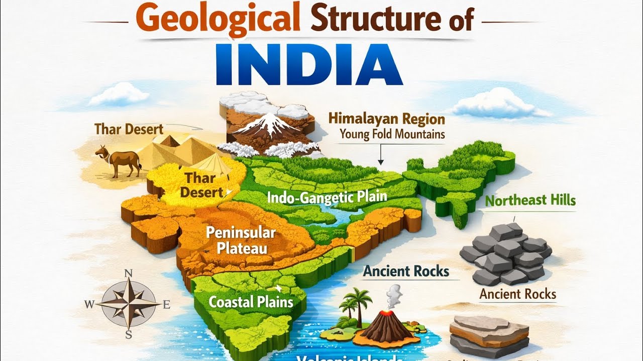 Geological Structure of India 