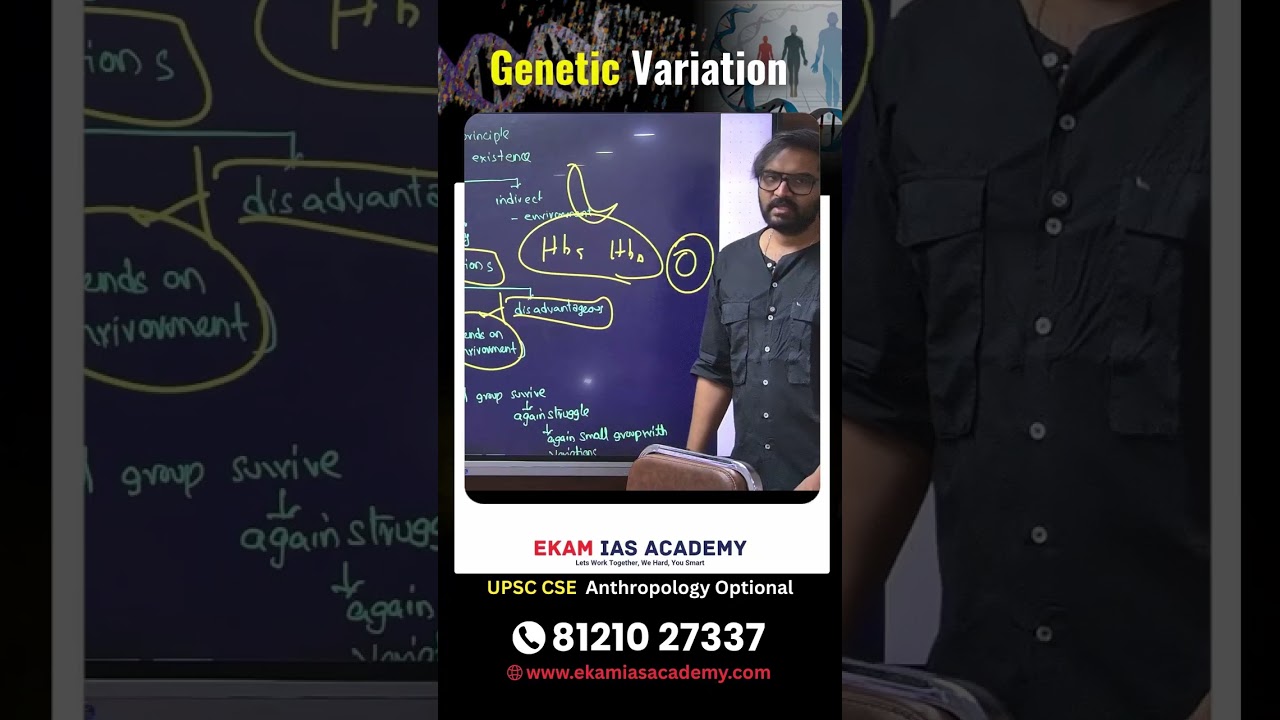 Genetic Variation & Natural Selection: Sickle Cell Example | UPSC Anthropology