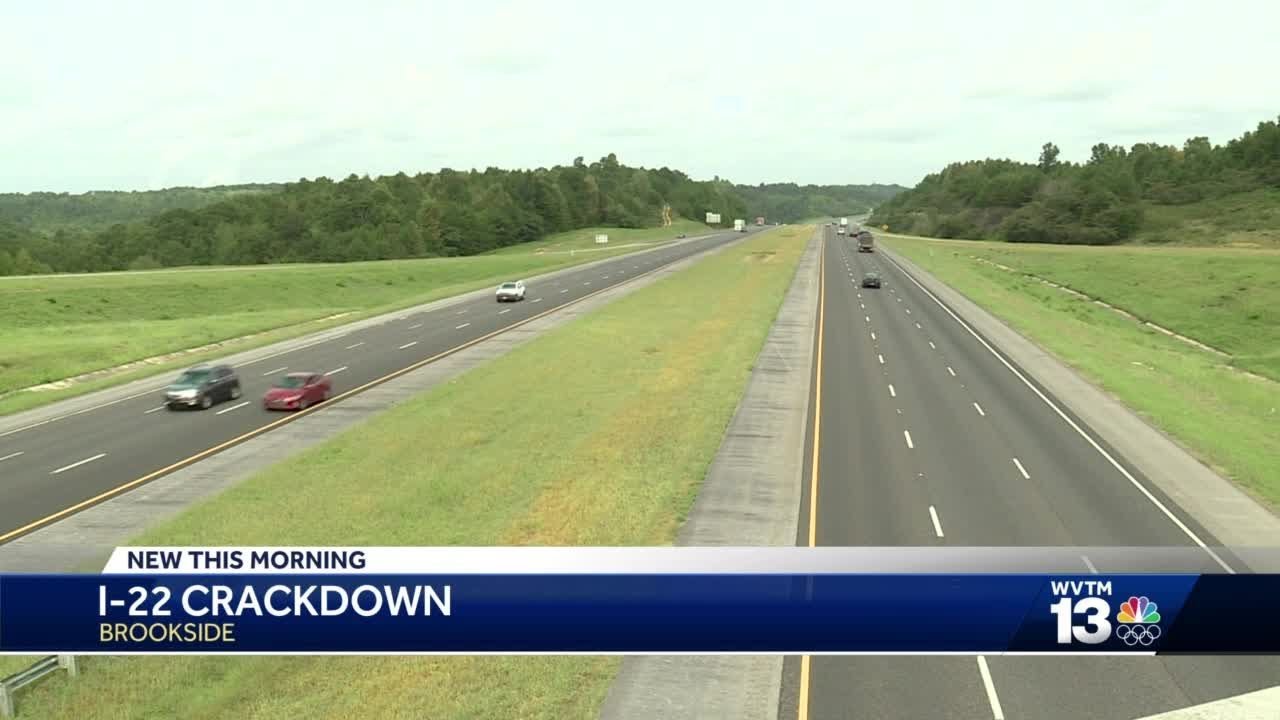 Brookside Police crackdown on crime on I-22
