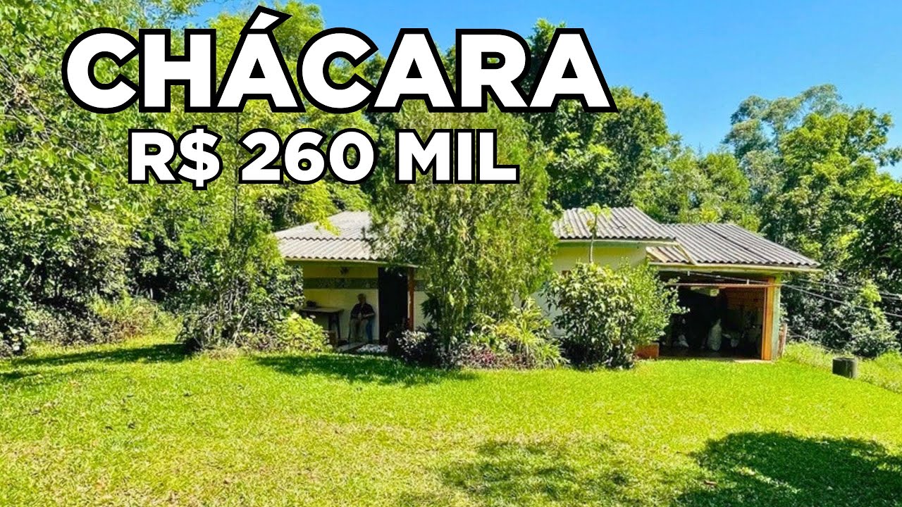 (INDISPONÍVEL) CHÁCARA A VENDA CASA FRUTAS E ÁGUA EM SANTA CATARINA R$ 260 MIL