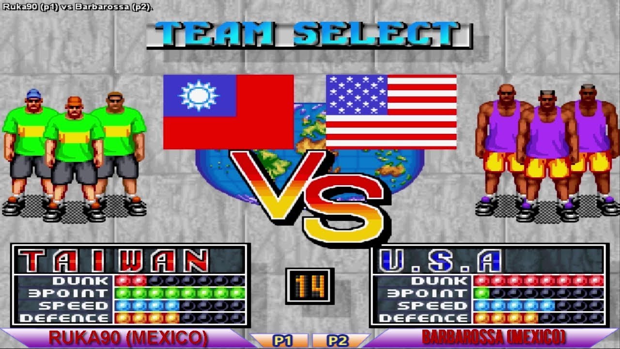 [Fightcade HD] - Ruka90 (MEX) vs. Barbarossa (MEX) - Street Hoop Online Casuals