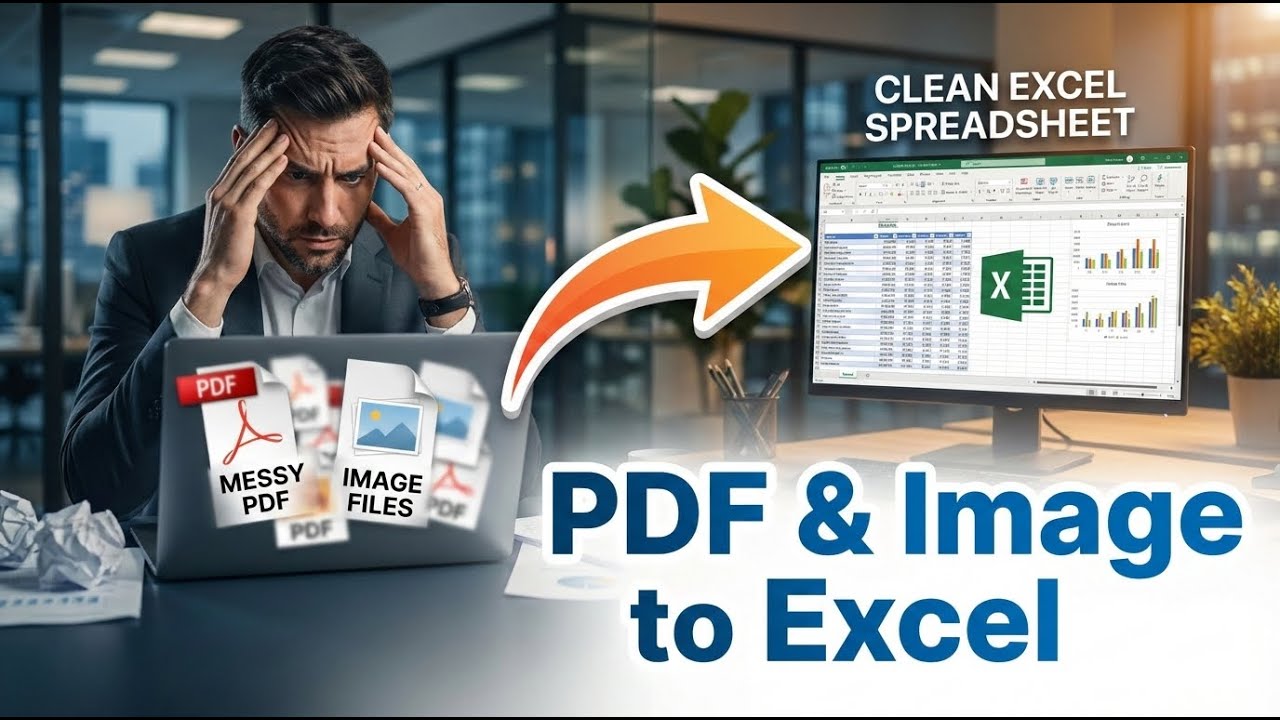 PDF Image to Excel Converter Data Entry Software