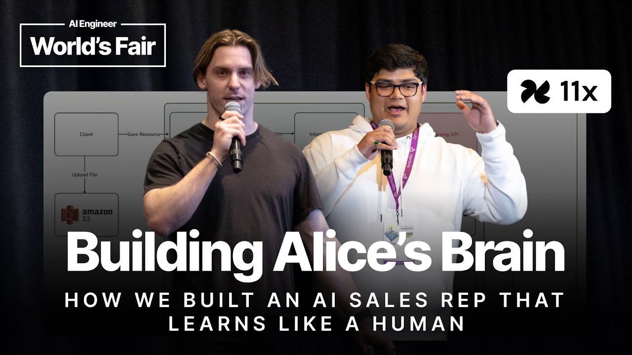 Building Alice’s Brain: an AI Sales Rep that Learns Like a Human - Sherwood & Satwik, 11x