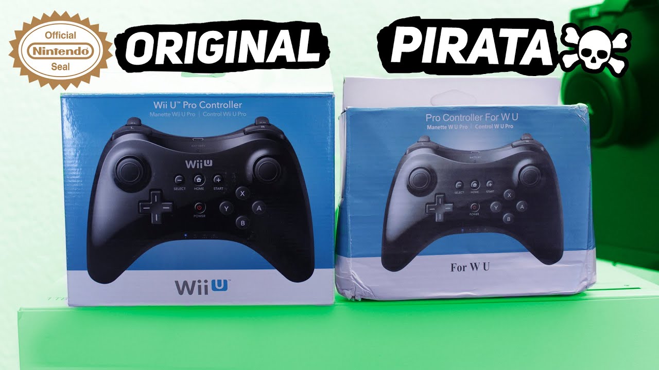 Wii U Pro Controler ORIGINAL [VS] Wii U Pro Controller PIRATA