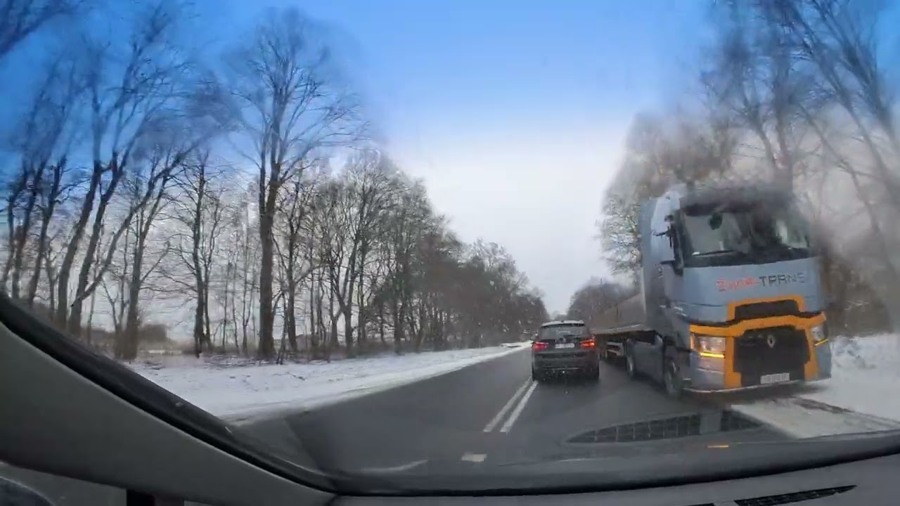 POV Winter City Drive | Snowy Urban Streets