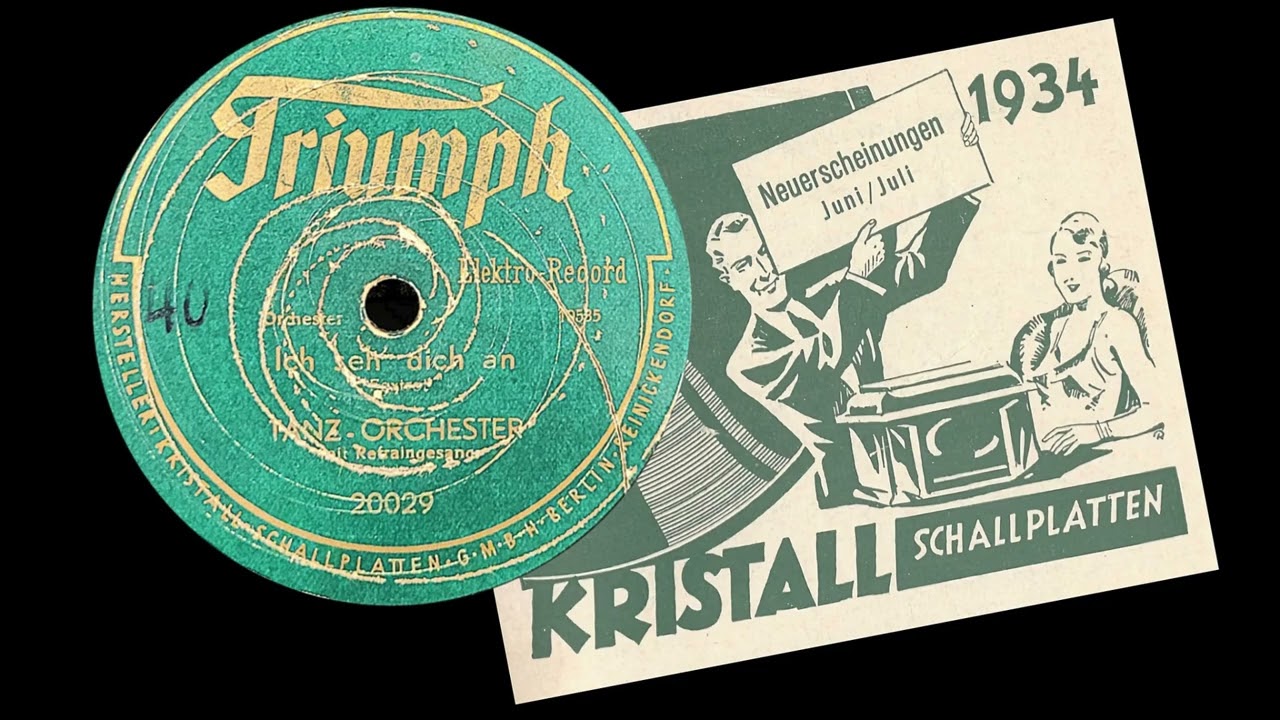 Ich seh' dich an - Tanzorchester Fritz Domina mit Walter von Lennep - ca. 1934 - Triumph 20029