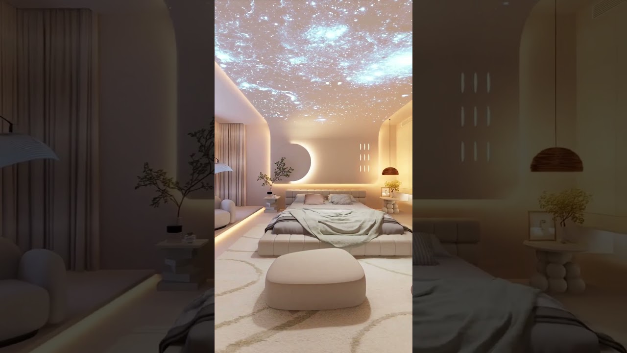 Bedroom smart lighting interior 🛌 #lightingdesign 🌌  #fyp #light #smarthome #lightingdecor #interi