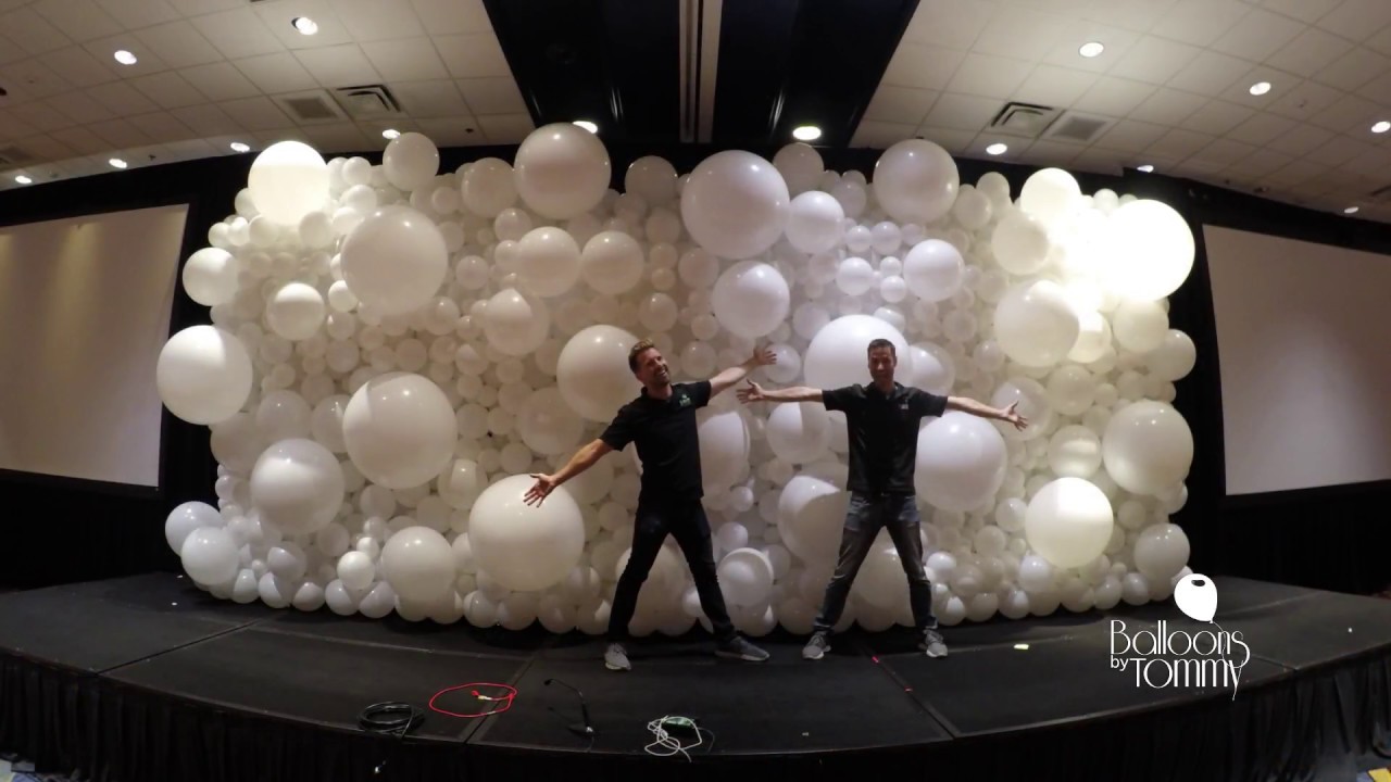 Organic Balloon Wall Time Lapse Setup - Balloons by Tommy